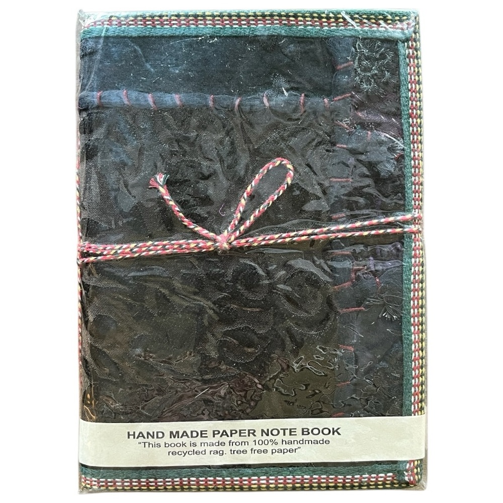 Handcrafted Sari Silk Journal · Tree-Free Paper · Zero Waste · Living Ritual
